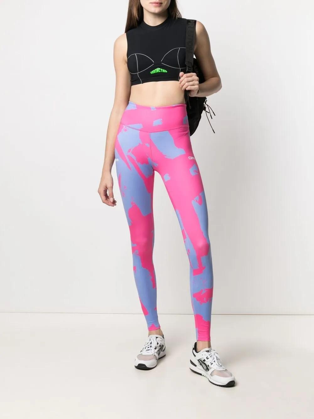 printed high-waist leggings Product Image
