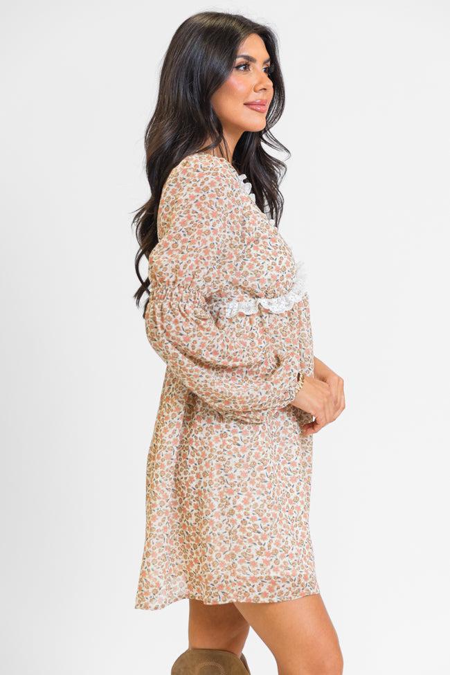 Doubt Me Now Ditsy Floral Babydoll Dress FINAL SALE Product Image