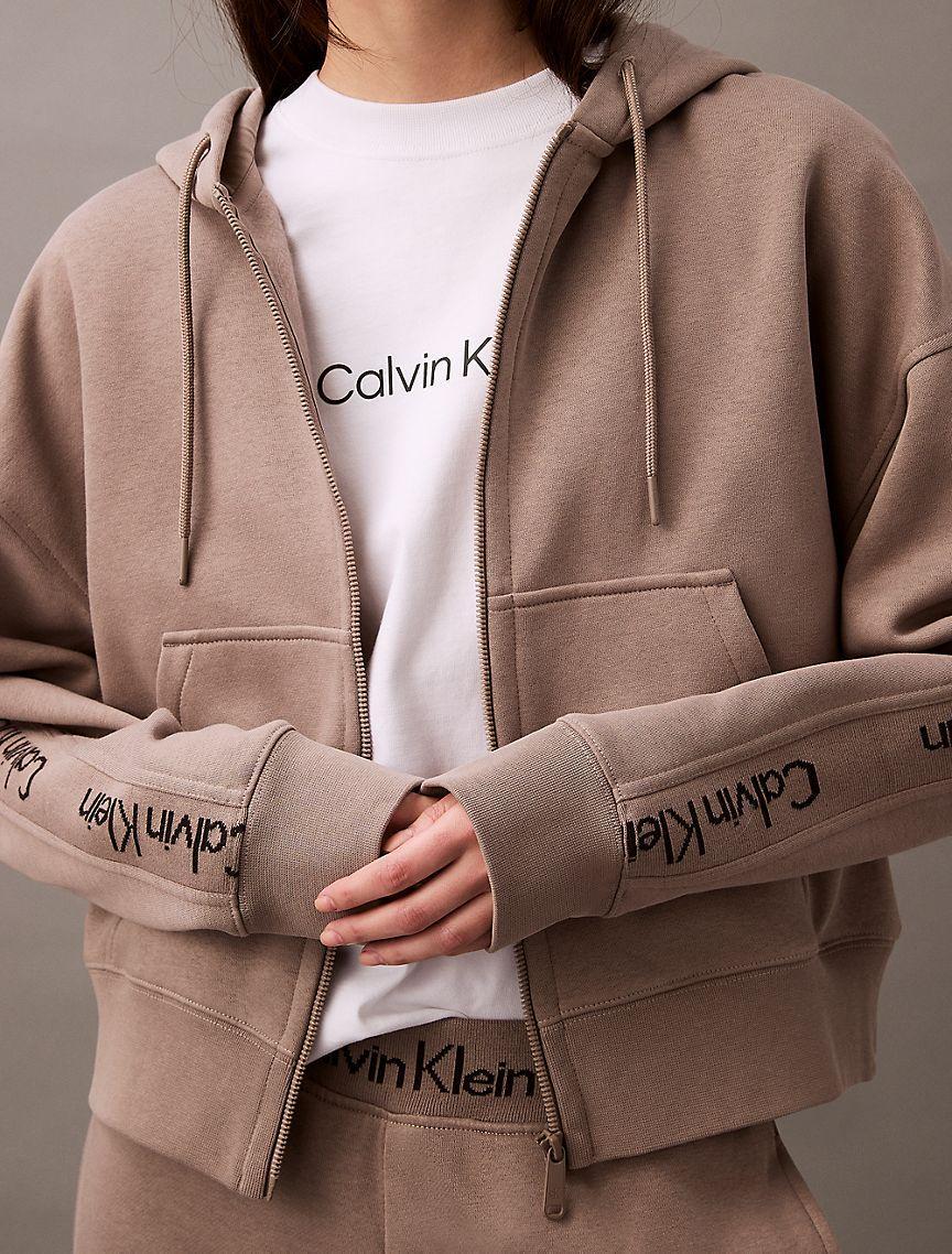 Logo Tape Fleece Zip Hoodie Product Image
