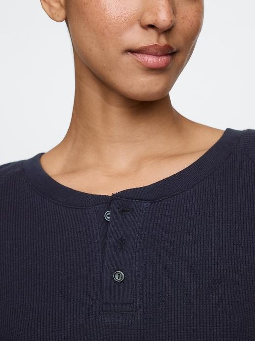Waffle Henley PJ Shirt Product Image