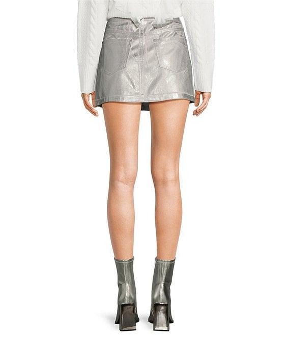 GB Foiled Mini Skirt Product Image