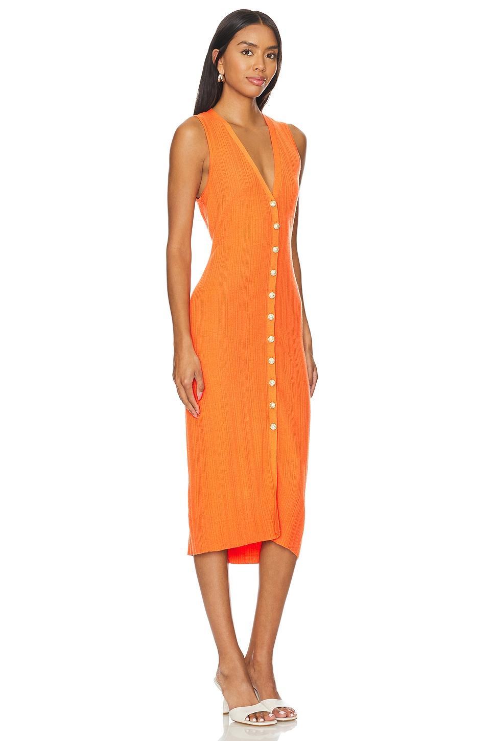 Domino Sleeveless Button Dress L'AGENCE Product Image