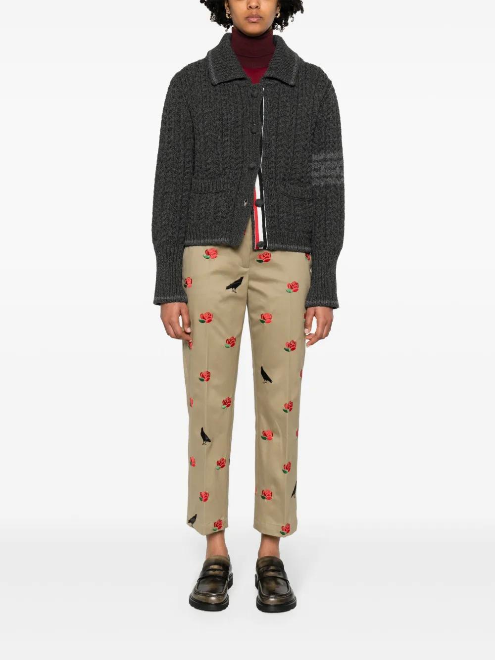 RWB links-stitch knit cardigan Product Image