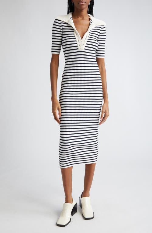 Womens Darcy Striped Knit Midi-Dress Product Image