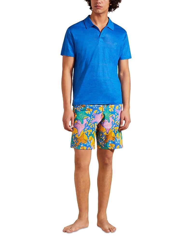 Mens Pyramid Linen Polo Shirt Product Image