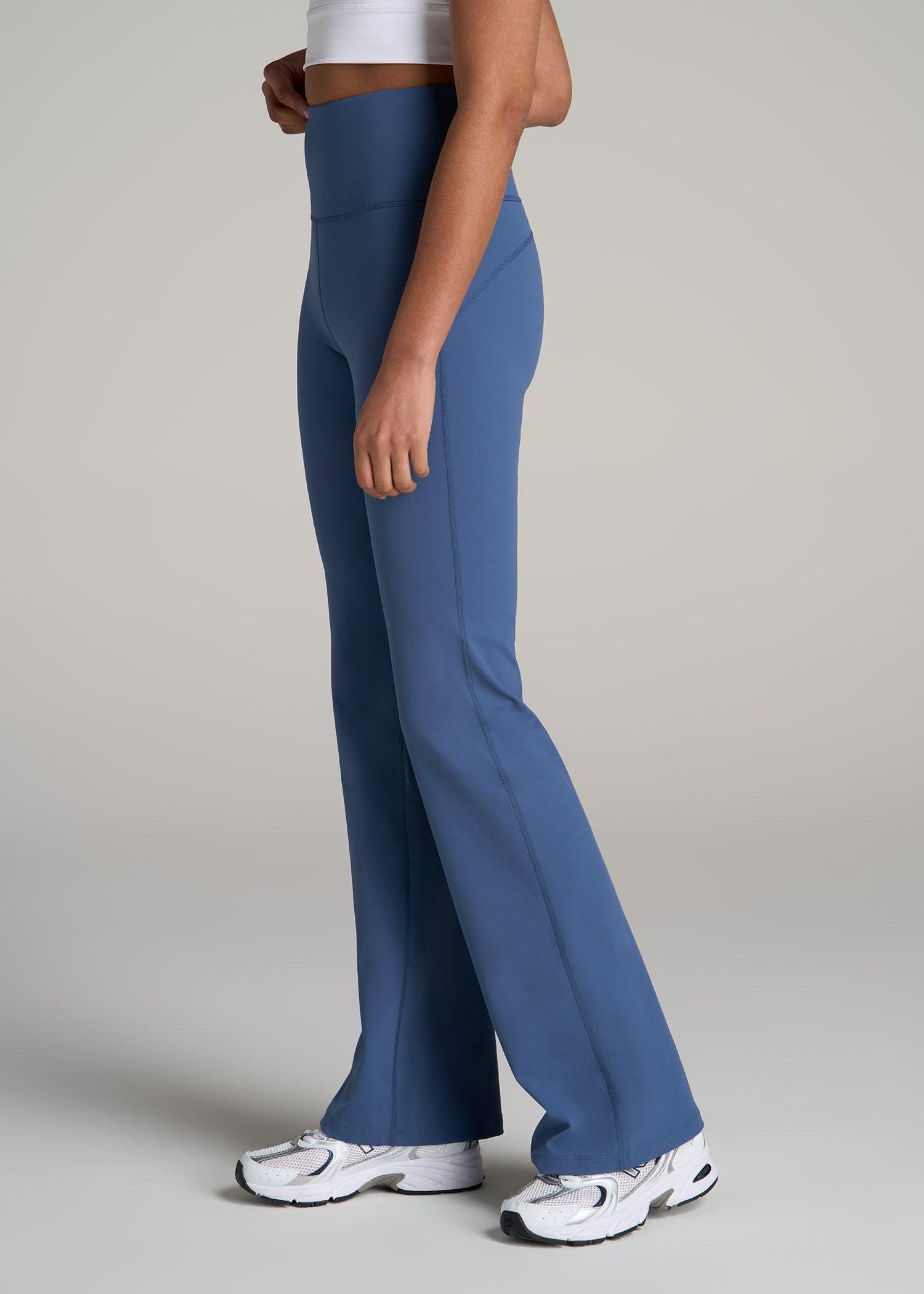 AT Balance Tall Women's Flare Yoga Pants in Steel Blue Product Image