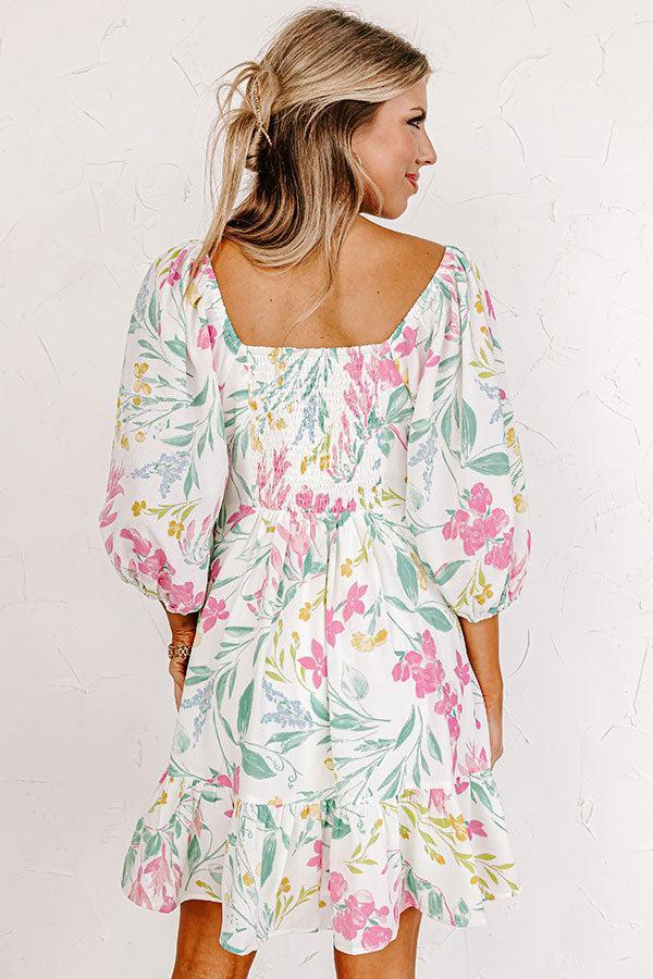 Door To Destiny Floral Dress in Ivory Product Image