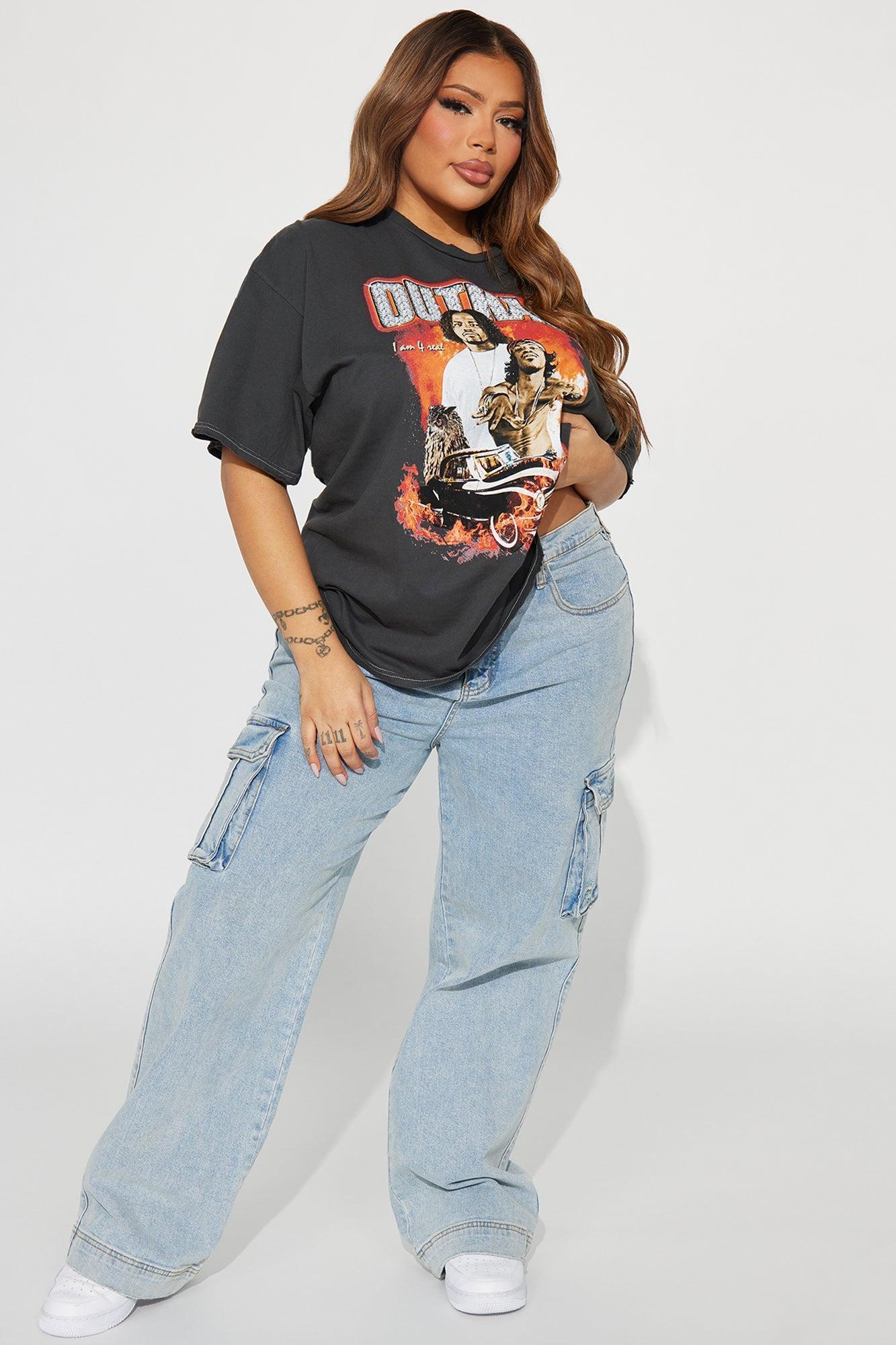 Outkast Washed Graphic Tee - Black Wash Product Image