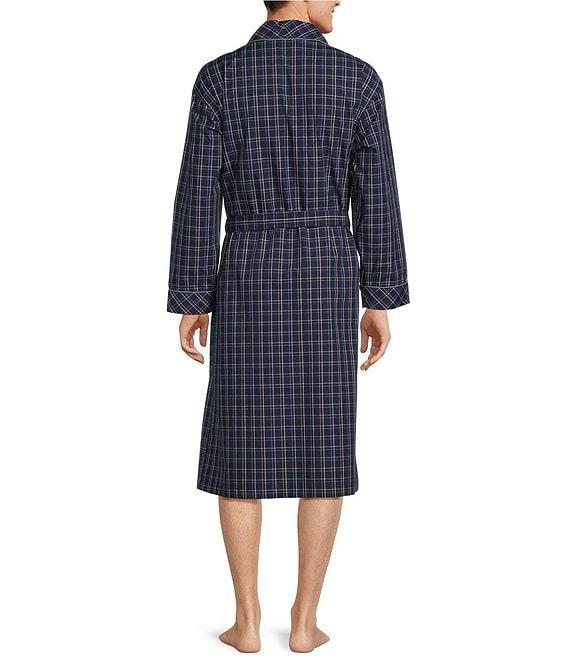 Roundtree & Yorke Shawl Collar Plaid Robe Product Image