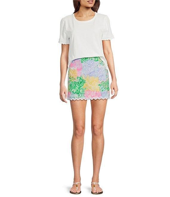 Lilly Pulitzer Multi Sun Of A Bun Print Mid Rise Ric Rac Skort Product Image