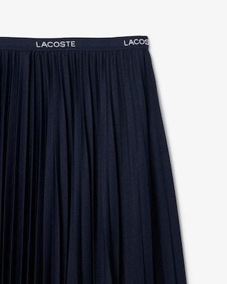 Long Pleated Elasticated Waist Skirt Product Image