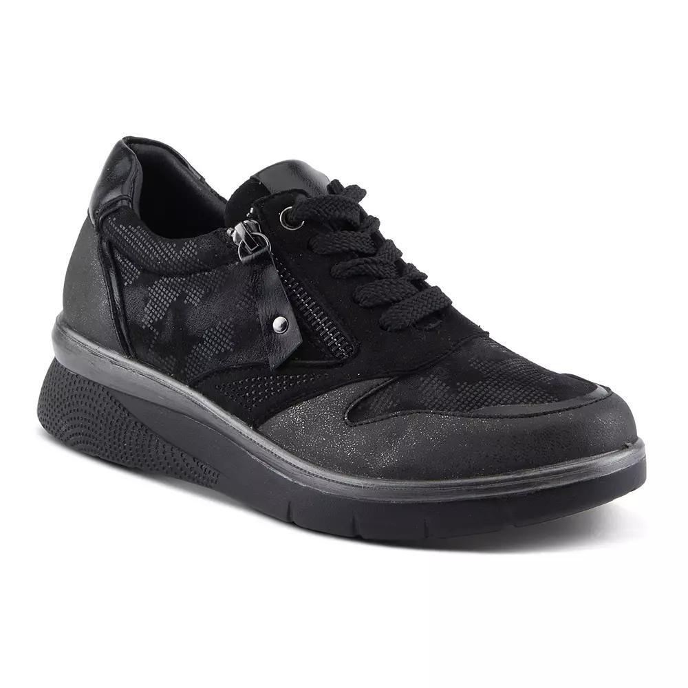 Flexus by Spring Step Wyclef Women's Platform Sneakers, Size: 40, Black Product Image