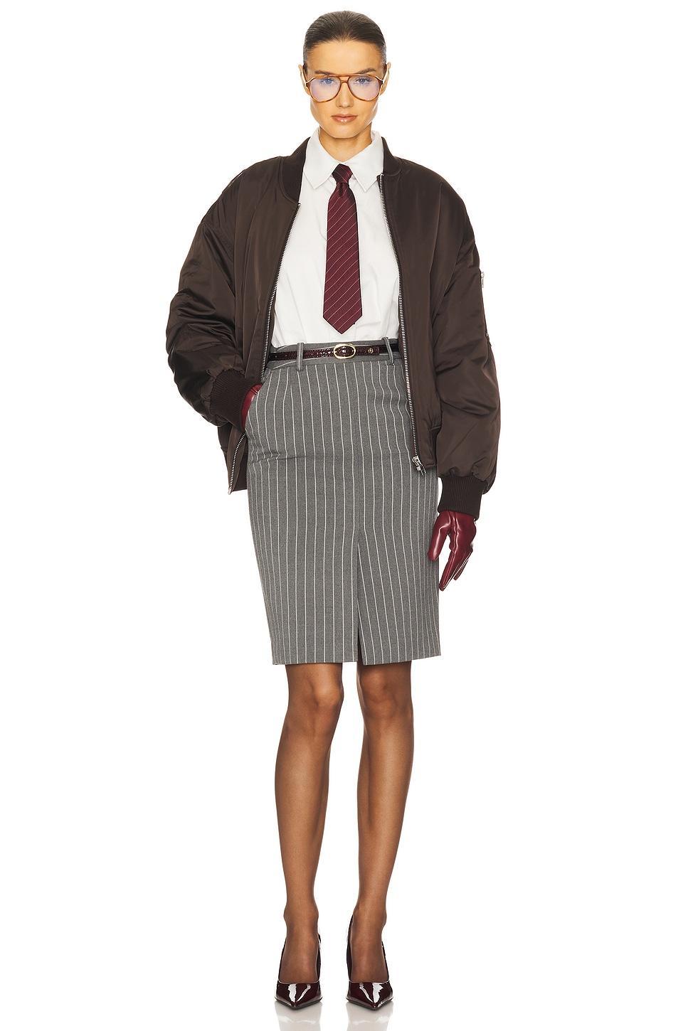 Pinstripe Pencil Skirt Helsa Product Image