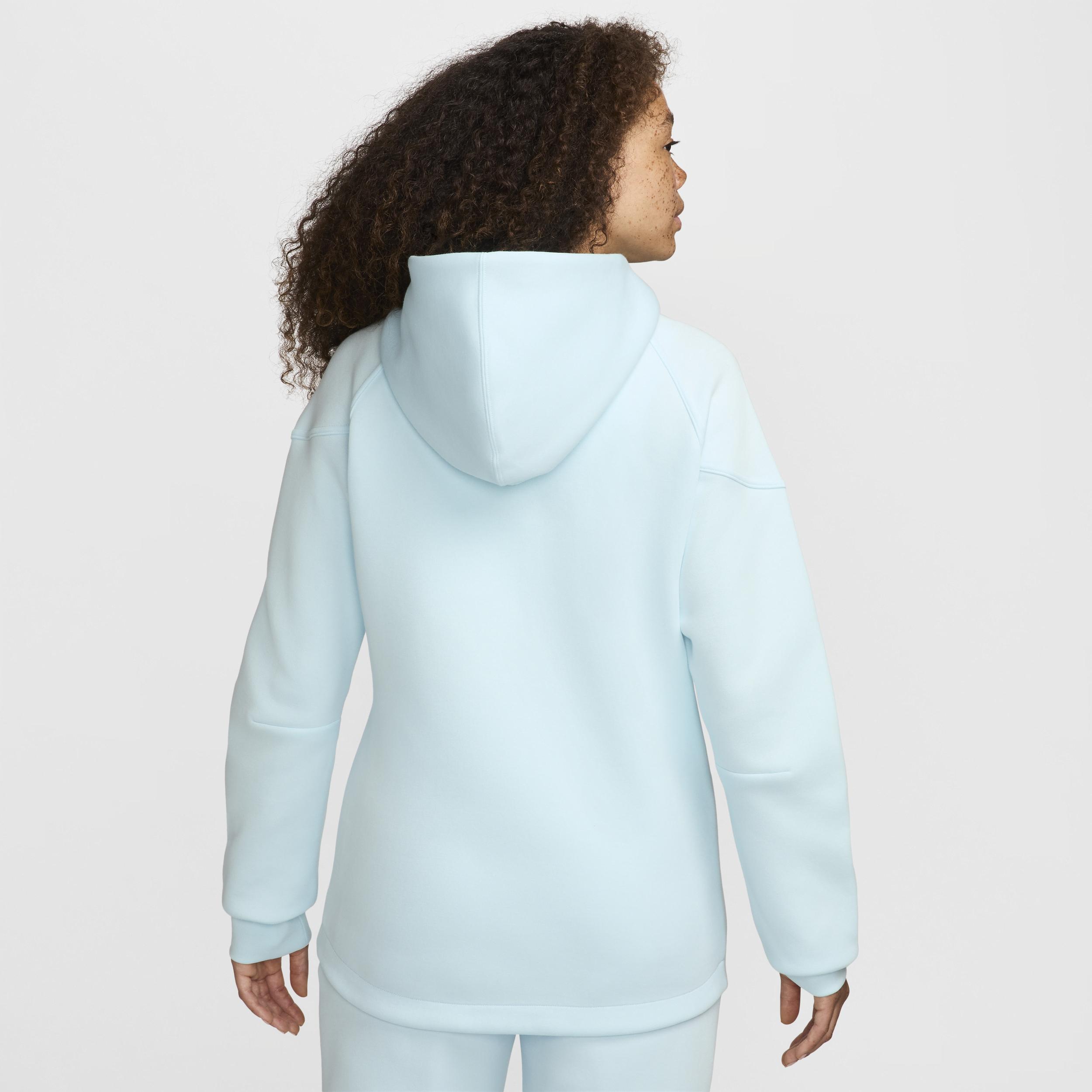 Nike Womens NSW Tech Fleece WR Full-Zip Hoodie - Glacier Blue/Black Product Image