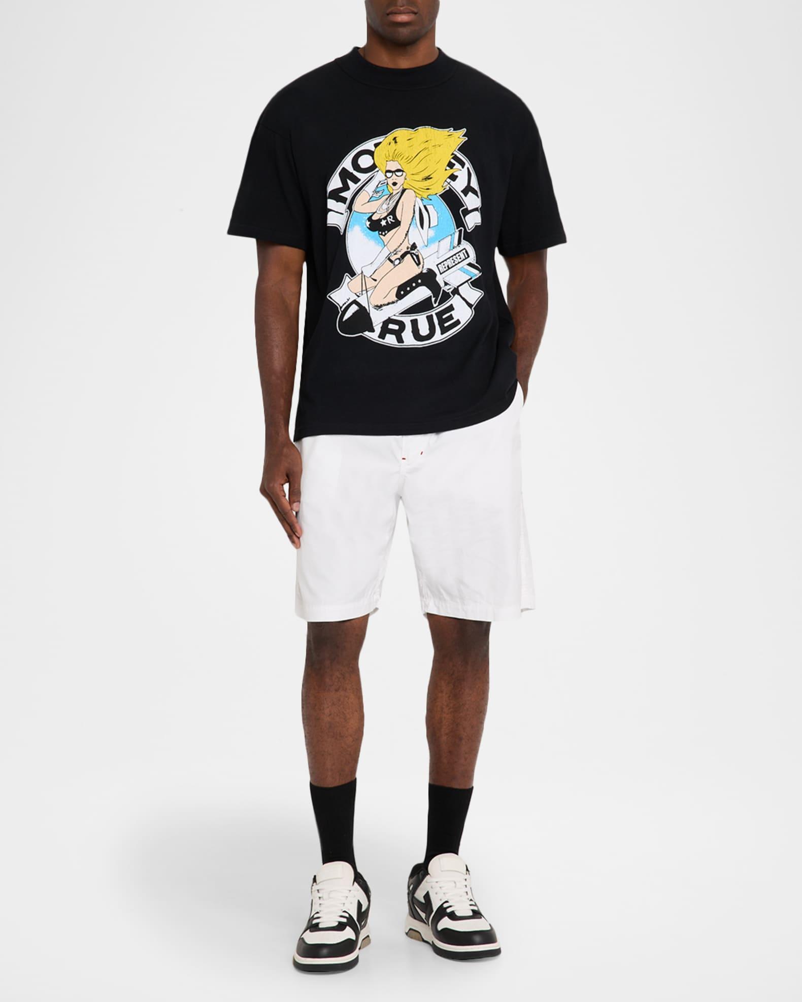 x Motley Crue Men's Bomber Girl Graphic Band T-Shirt Product Image