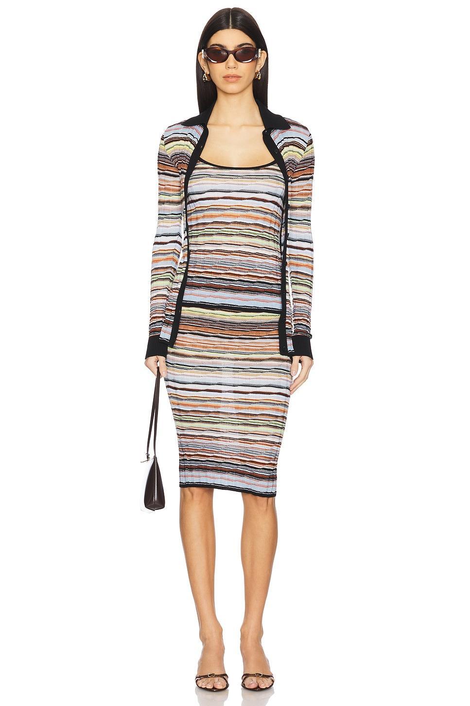 Long Sleeve Shirt in Multicolor With Blue Tones Missoni Product Image