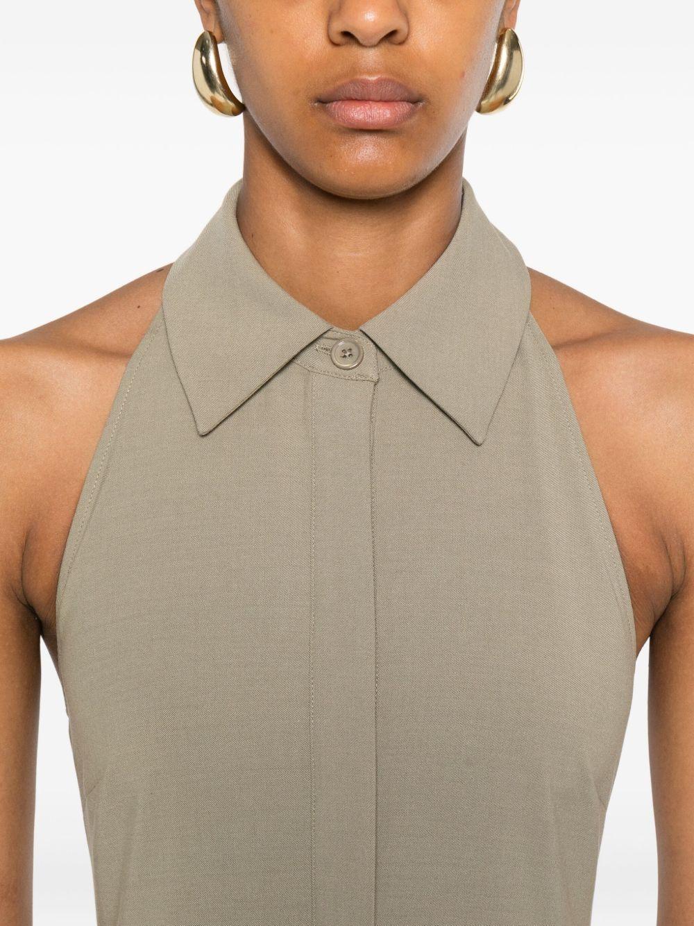belted halterneck dress Product Image