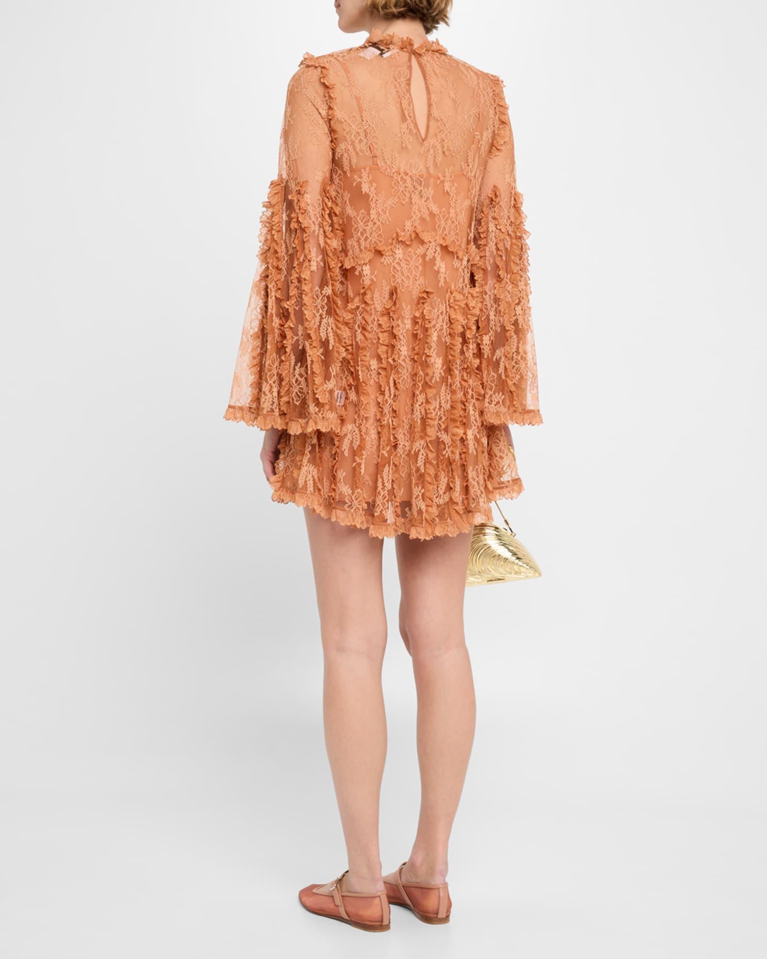 Dorian Long-Sleeve Lace Dress Product Image