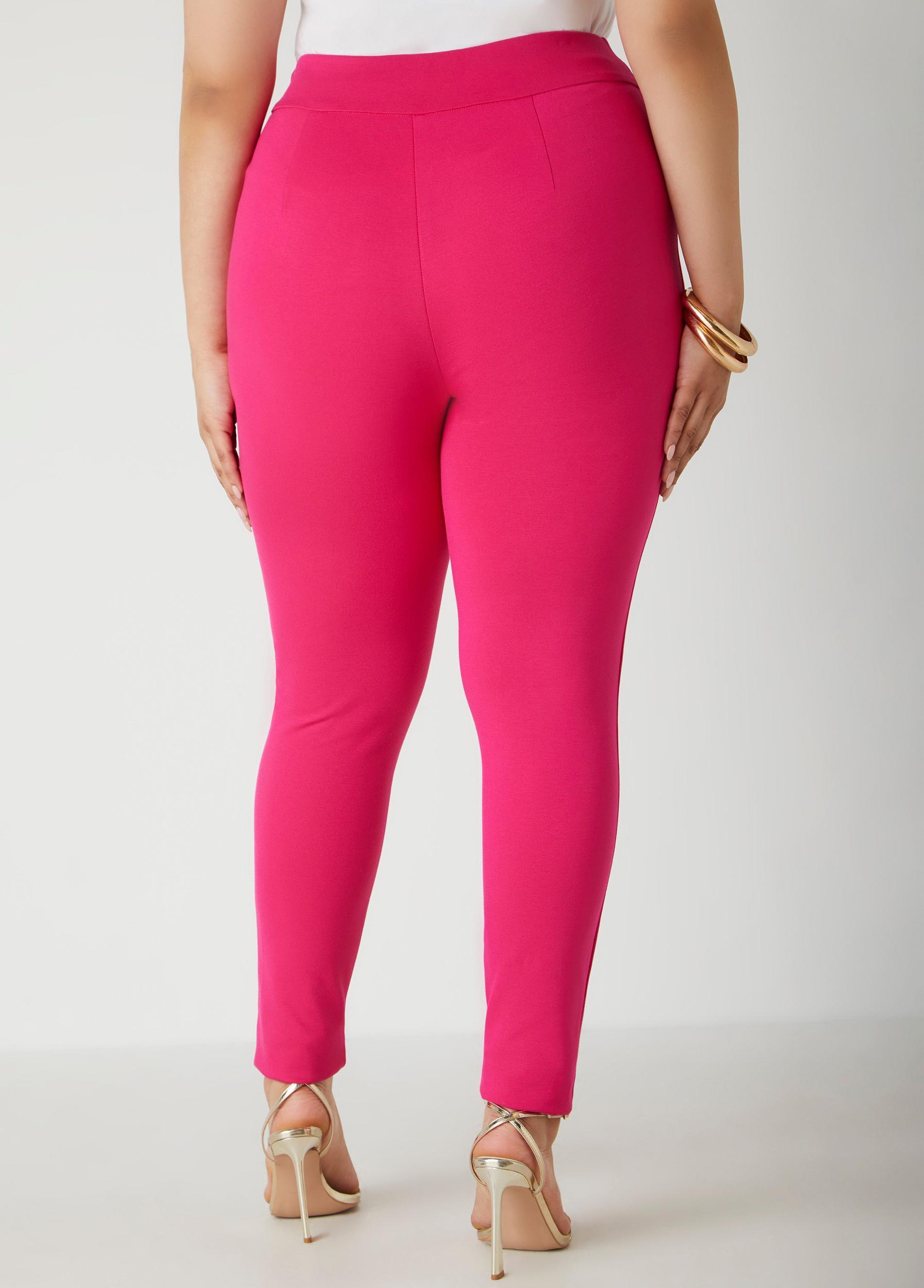 High Waist Ponte Pull On Leggings Product Image
