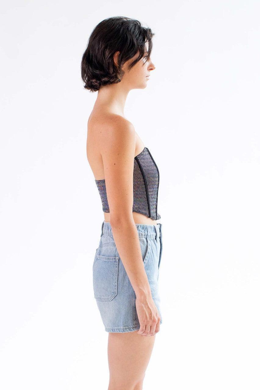 Holographic Dot Bustier Product Image