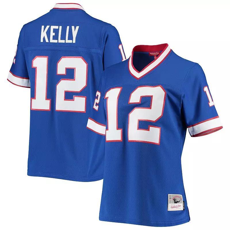 Women's Mitchell & Ness Jim Kelly Royal Buffalo Bills 1990 Legacy Replica Jersey, Size: XL, Blue Product Image