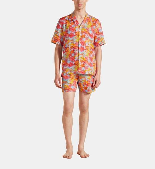 Mens Tahiti Flower Linen Camp Shirt Product Image