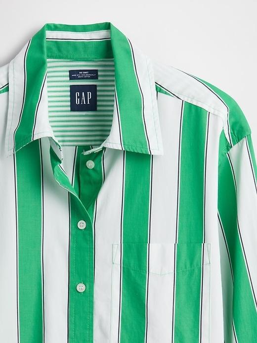 Organic Cotton Poplin Big Shirt Product Image