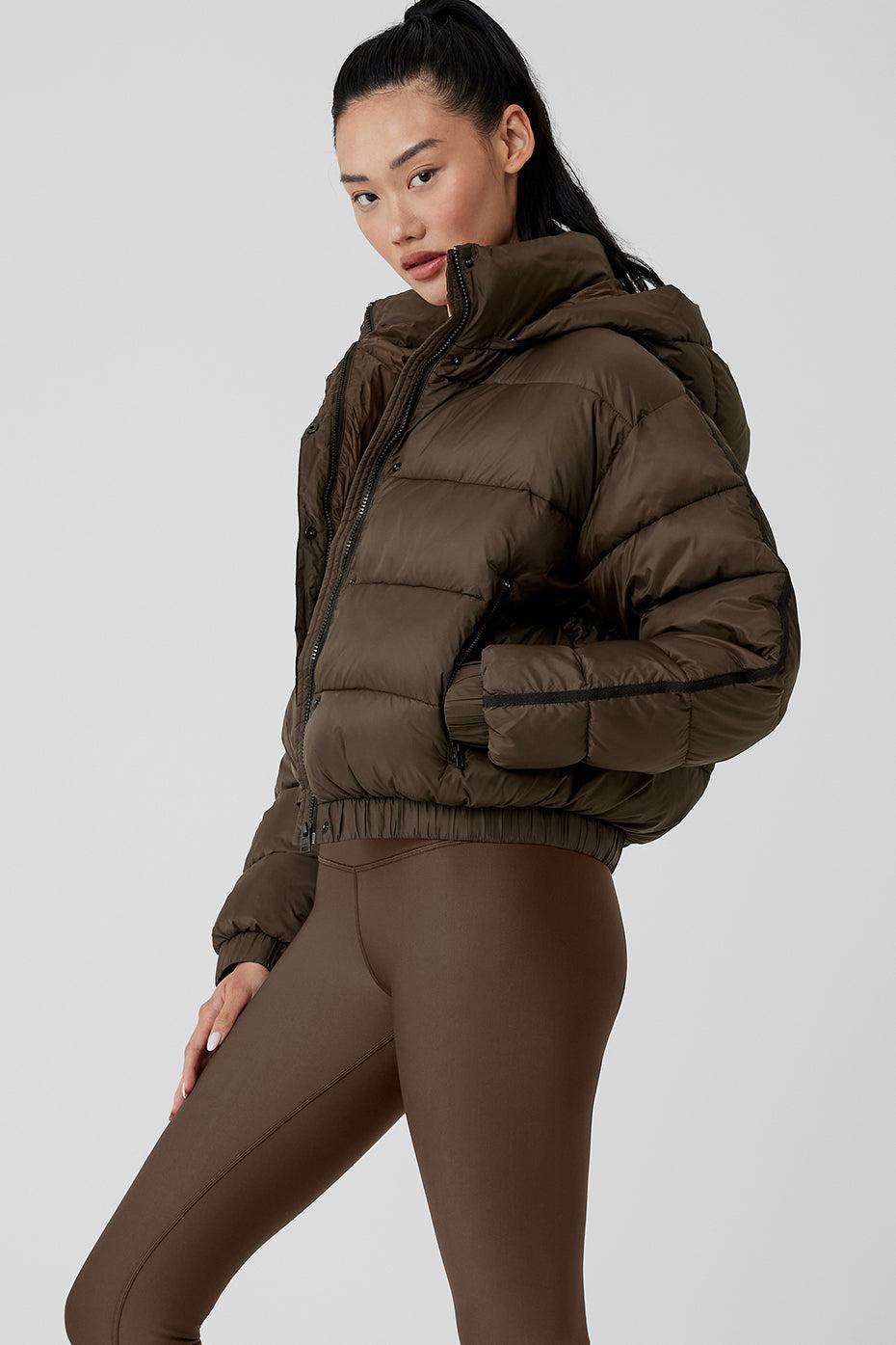 Alo Yoga | Aspen Love Puffer Jacket Brown, Size: XS Product Image