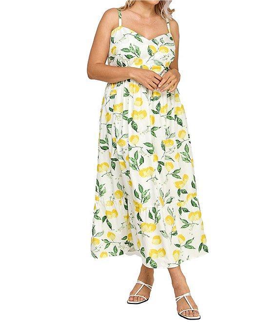Layered With Love Plus Size Lemon Ginger Cotton Poplin Midi Dress Product Image