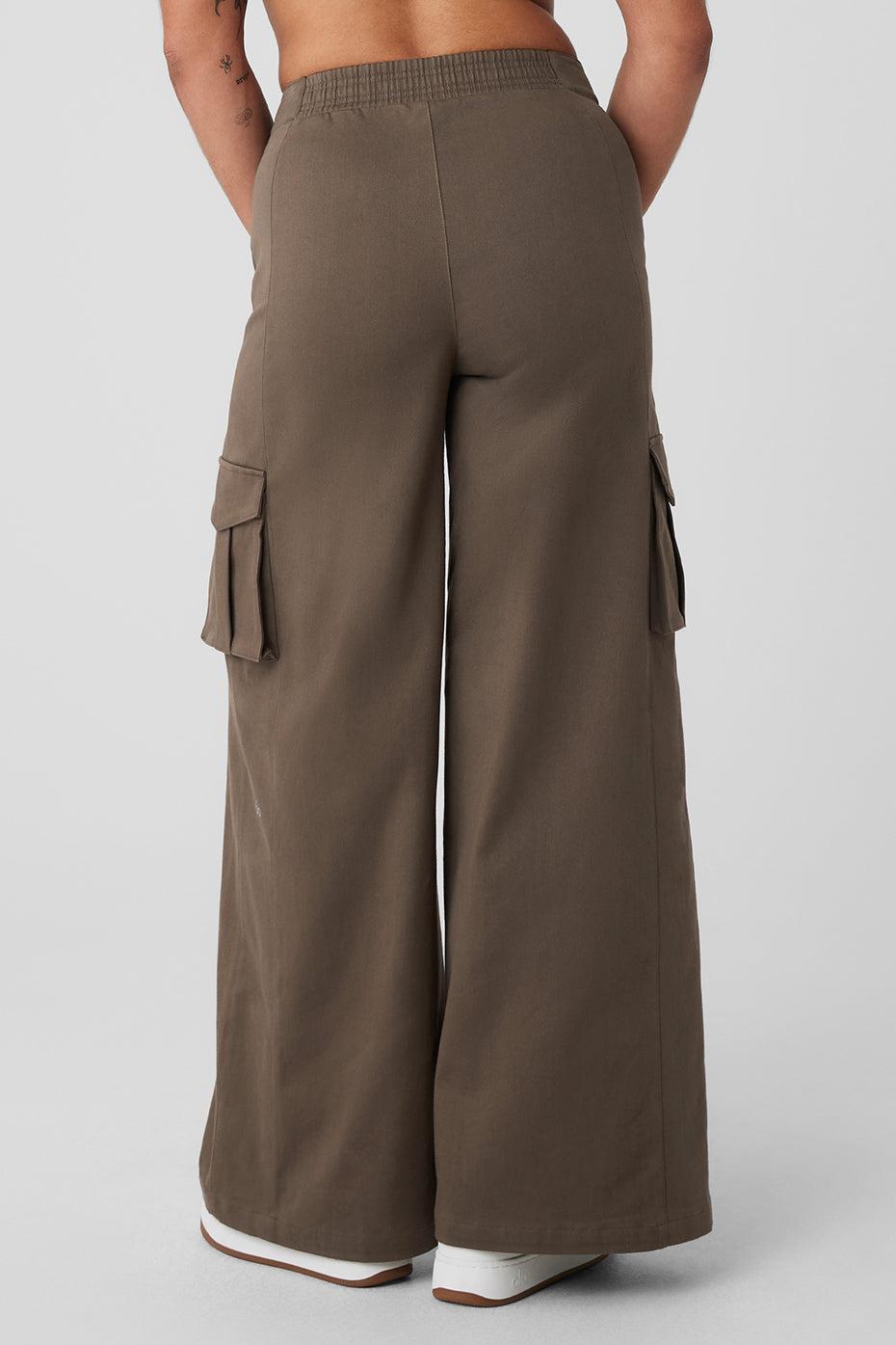Show Off Cargo Wide Leg Trouser - Olive Tree Product Image
