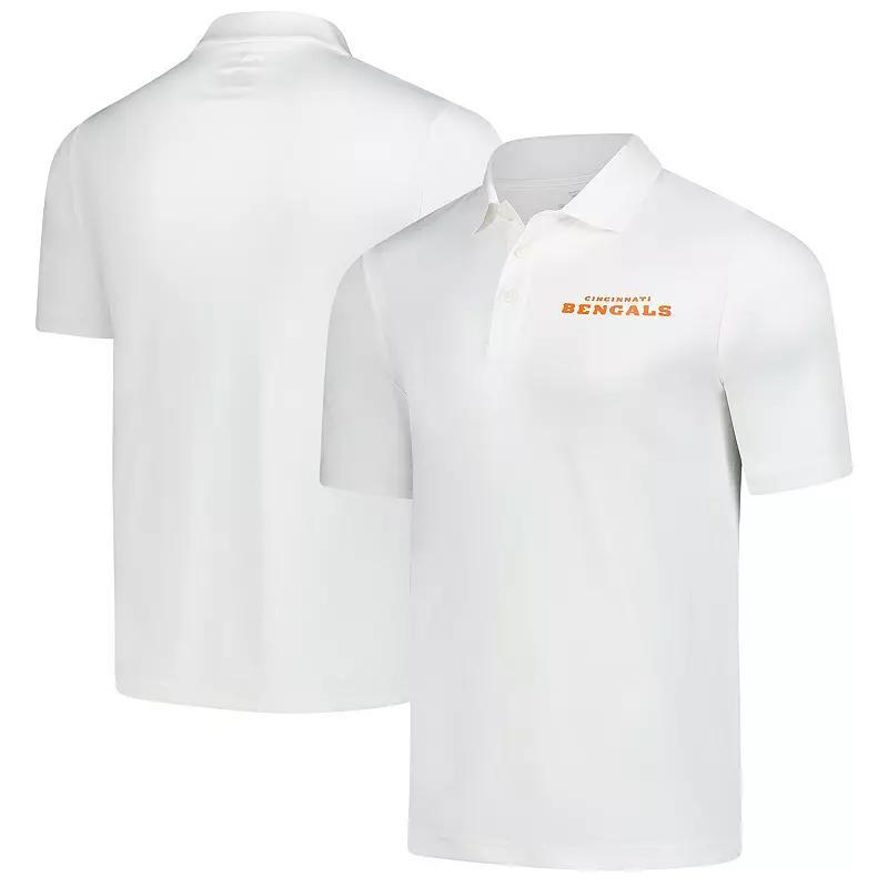 Men's Fanatics  White Cincinnati Bengals Polo, Size: Medium Product Image