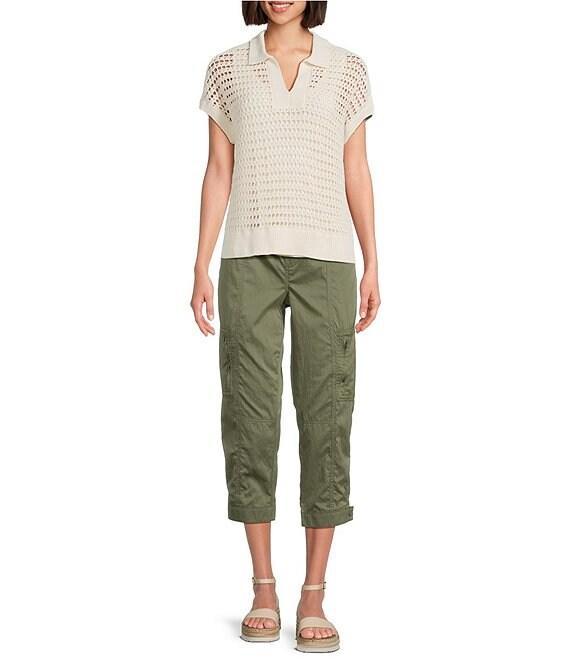 Westbound Knit Short Sleeve Polo Top Product Image
