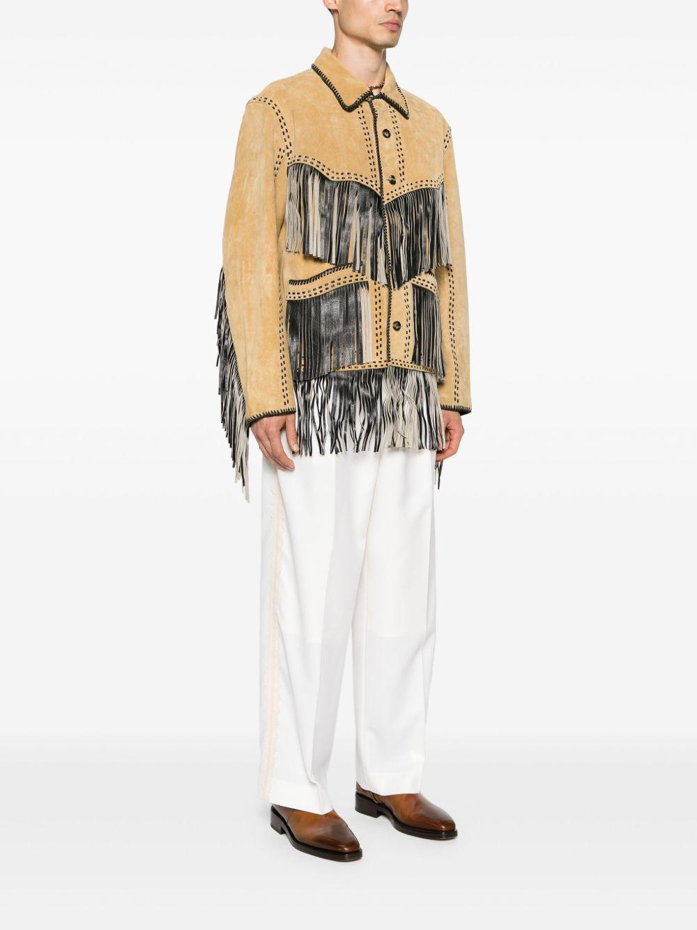 Appalachian fringed suede jacket Product Image