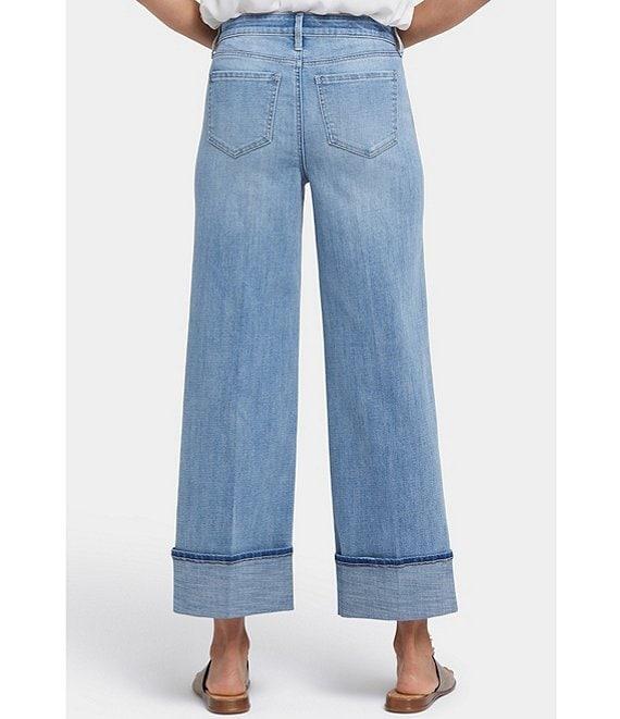 NYDJ Teresa Wide Leg High Rise Slimming Cuffed Jeans Product Image