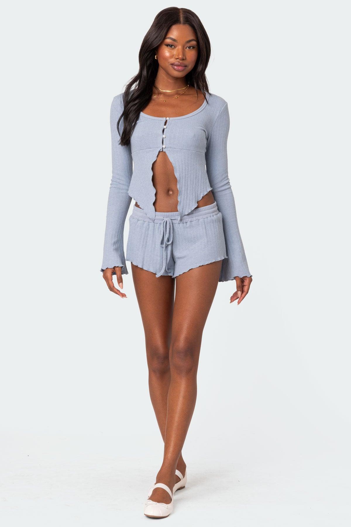 Stay Cozy Ribbed Shorts Product Image