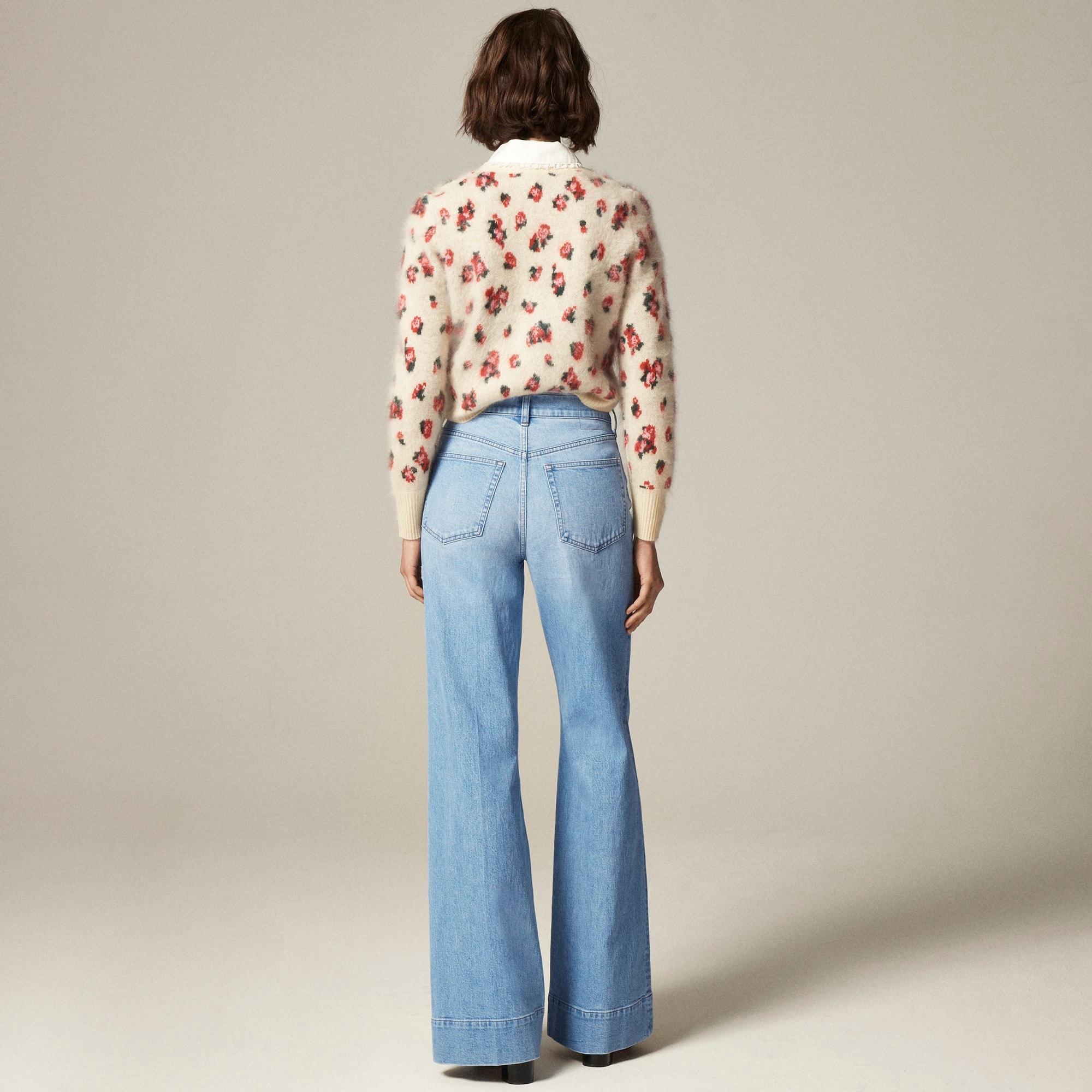 New high-rise denim trouser jean Product Image