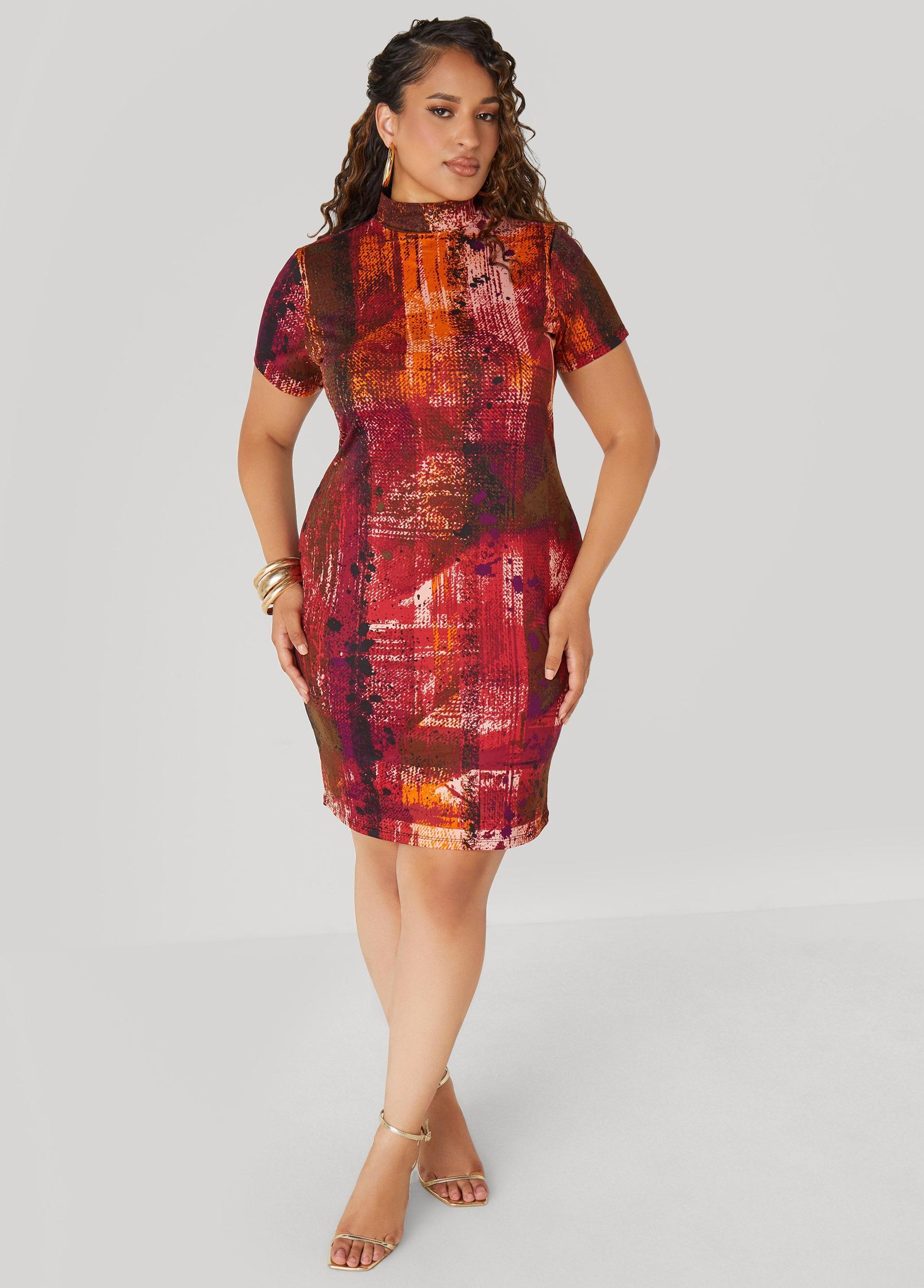 Printed Bodycon Dress Product Image