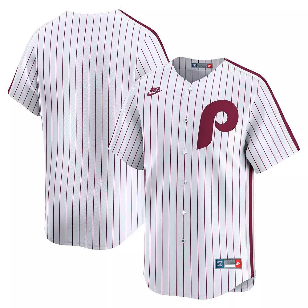 Men's Nike White Philadelphia Phillies Throwback Cooperstown Collection Limited Jersey, Size: XL Product Image