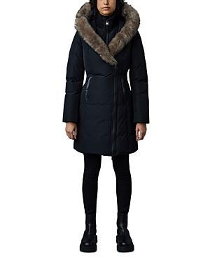 Mackage Kay Hooded Down Shearling Coat Product Image