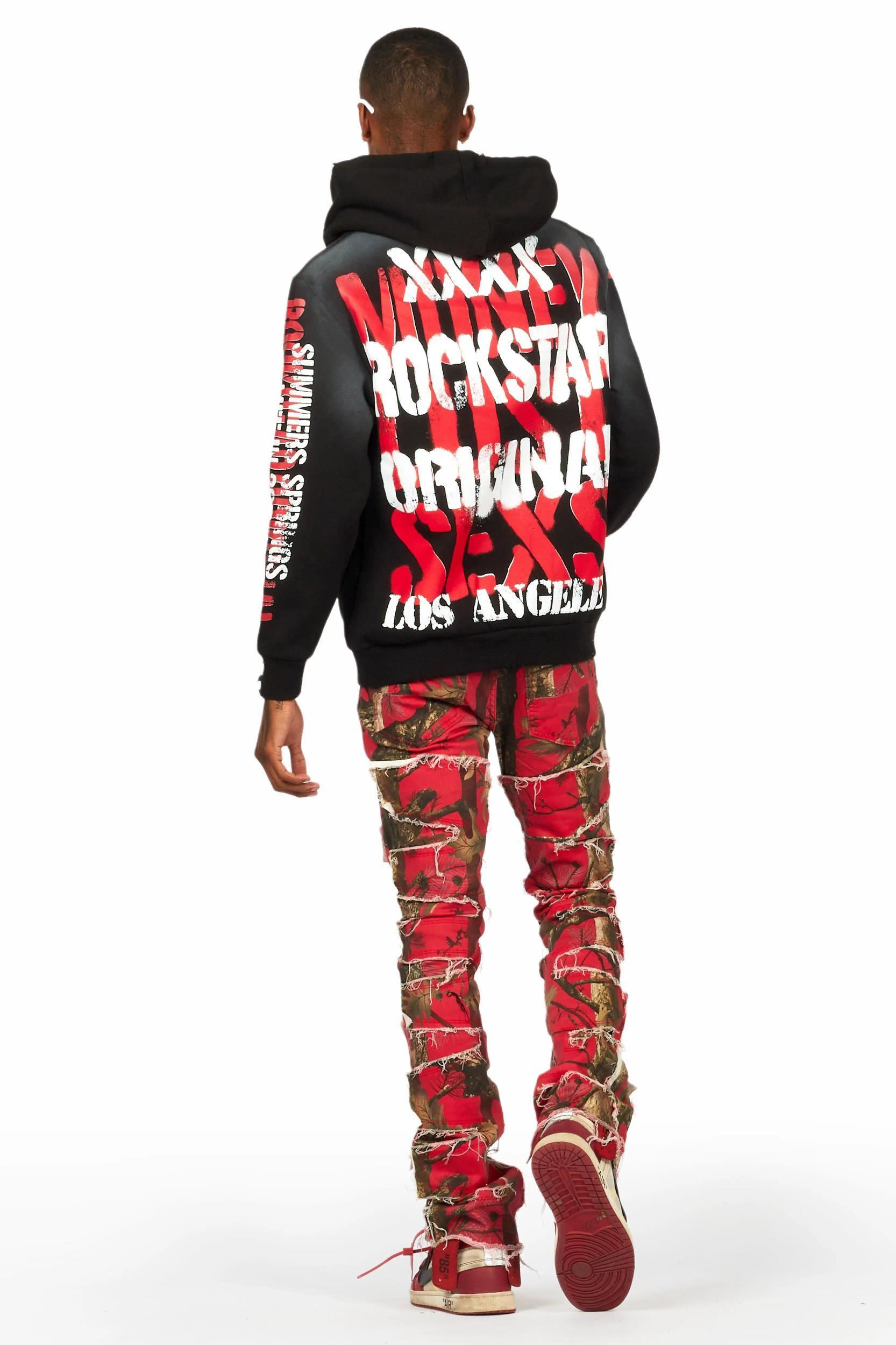 Shake Red Tree Camo Stacked Flare Jean Male Product Image