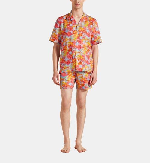 Mens Tahiti Flower Linen Camp Shirt Product Image