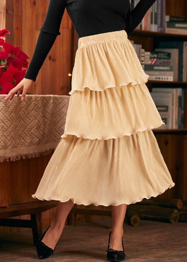 Vintage Tales Tiered Midi Skirt Product Image