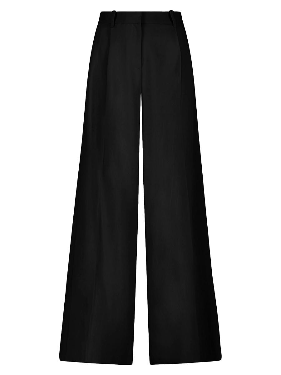 Womens Classic Crepe Wide-Leg Trousers Product Image