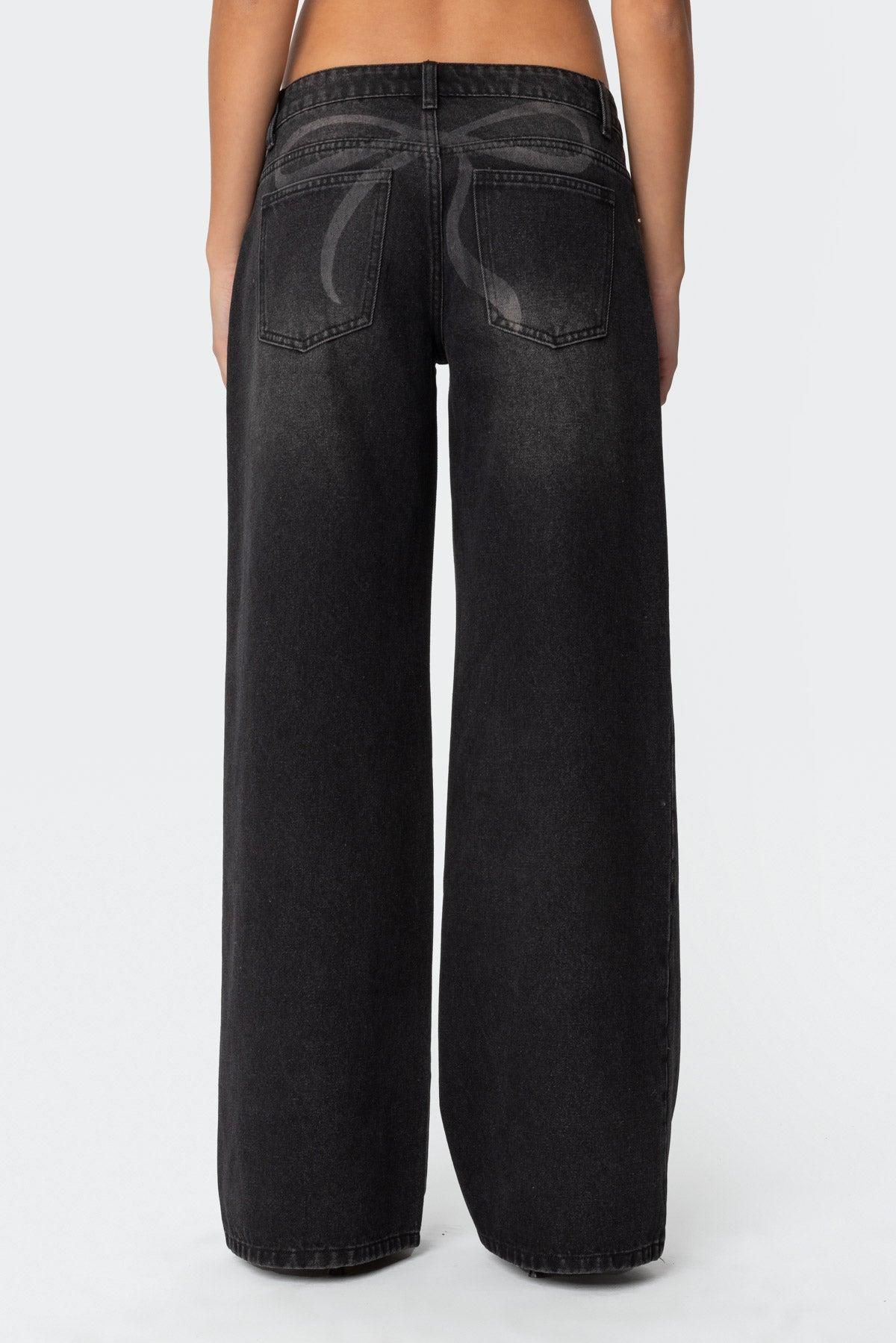Vyxen Vintage Washed Low Rise Jeans Product Image
