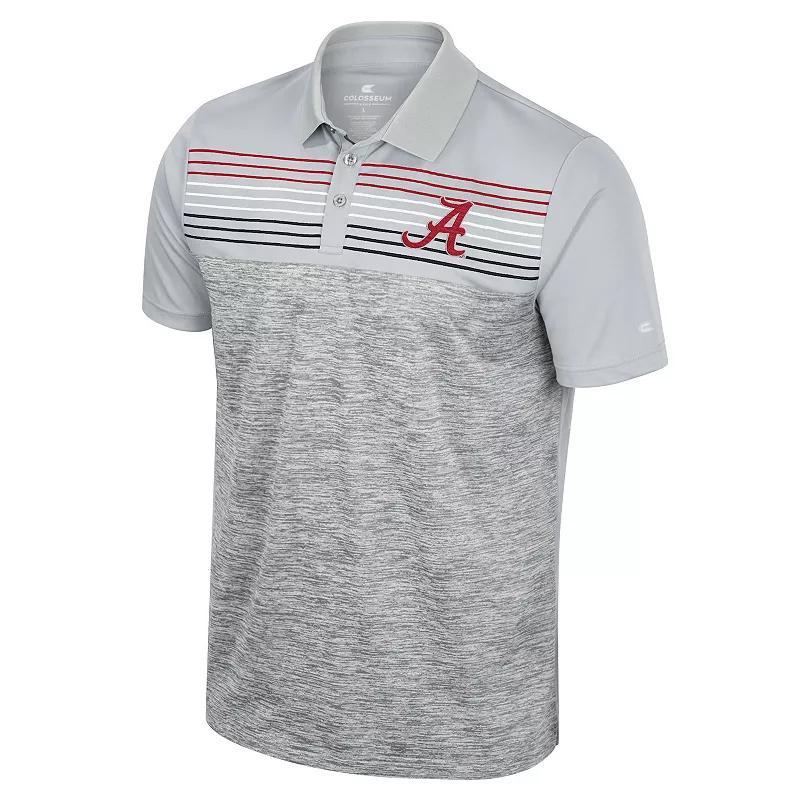 Mens Colosseum Gray Alabama Crimson Tide Cybernetic Polo Product Image