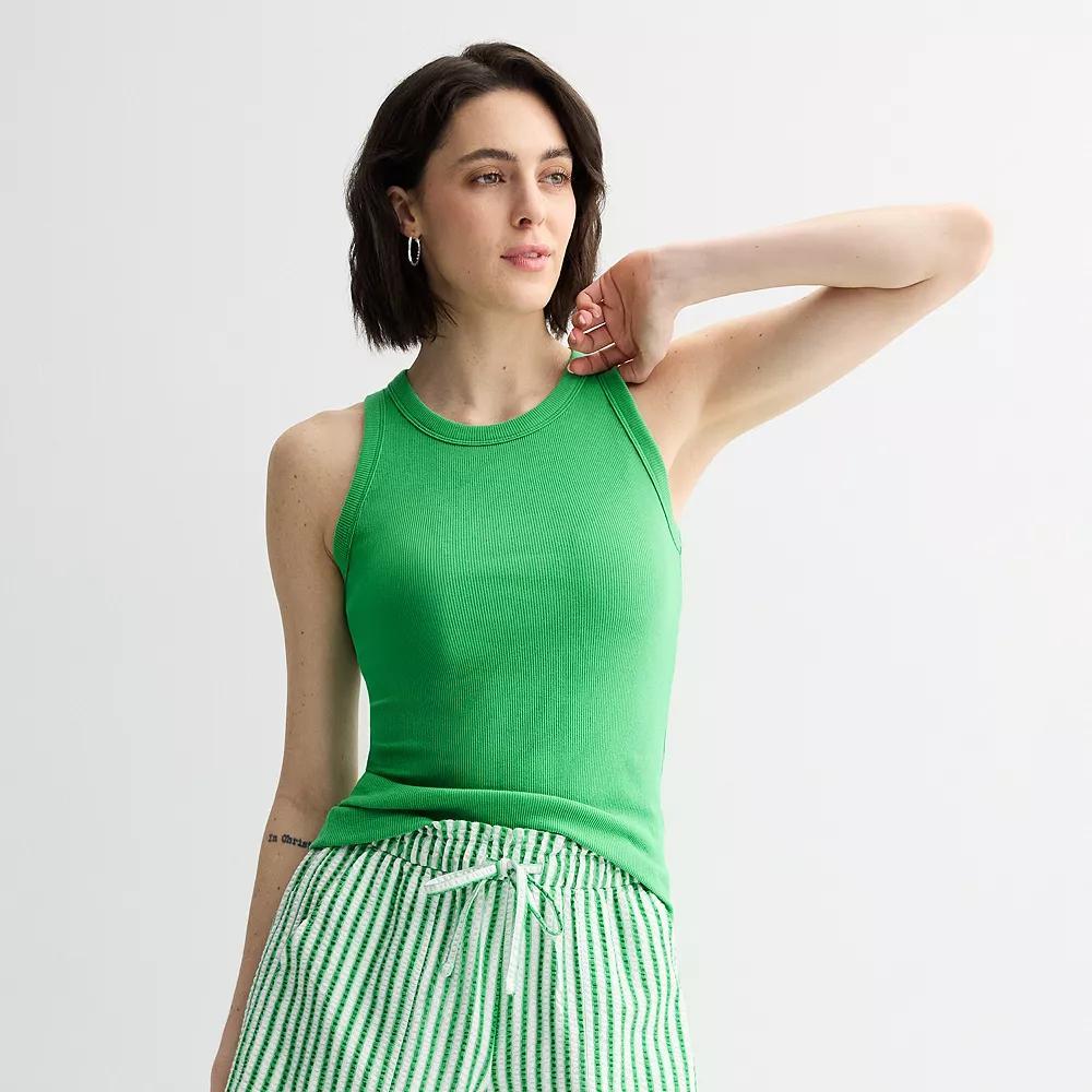Women's Sonoma Goods For Life® High Neck Layering Tank Top, Size: XS, Cobaltampanula Product Image