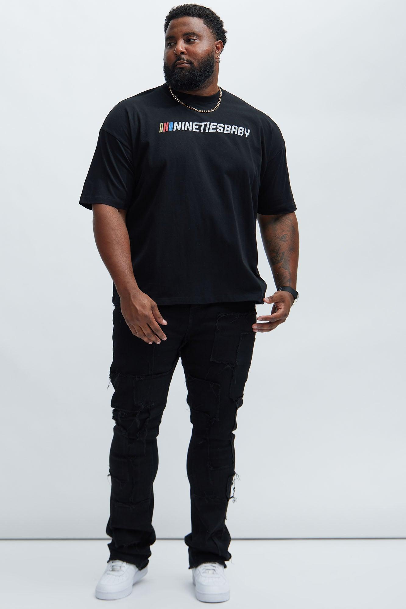 90's Till Infinity Oversized Short Sleeve Tee - Black Product Image