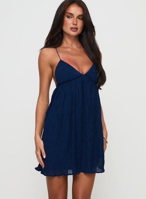 Matea Mini Dress Navy Product Image
