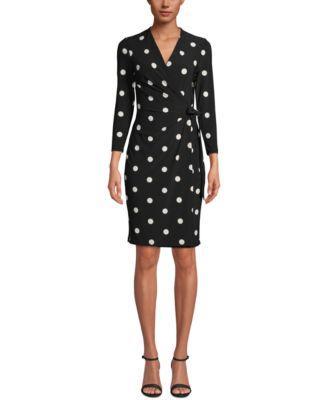 Anne Klein Faux-Wrap Dress Product Image