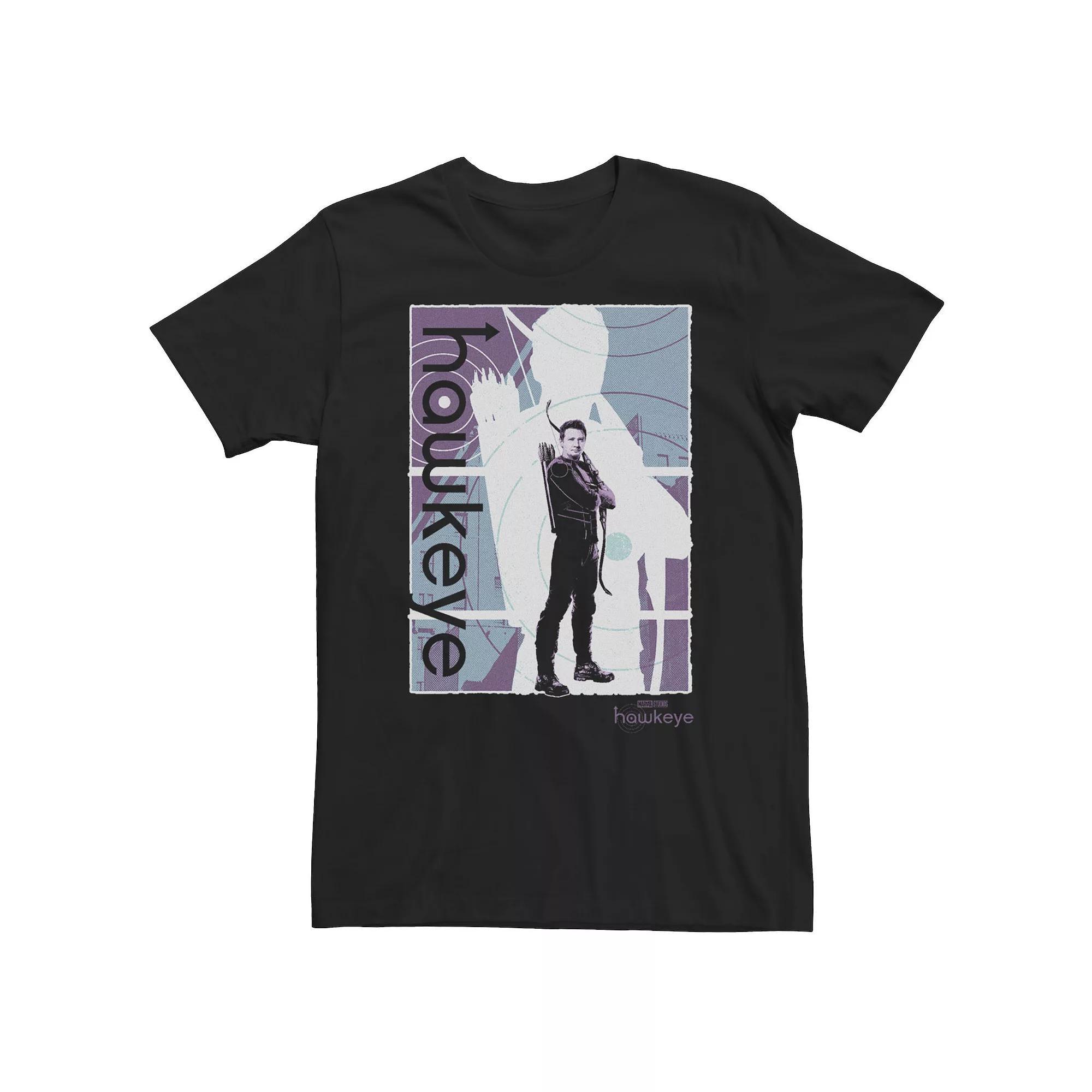 Big & Tall Marvel Hawkeye Pop Art Poster Tee, Men's, Size: Large Tall, Black Product Image